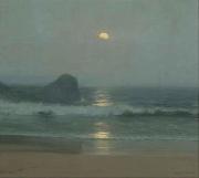 Lionel Walden Moonlight Over the Coast Sweden oil painting artist